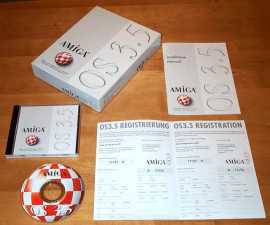 Il contenuto della confezione di AmigaOS 3.5 Il contenuto della confezione di AmigaOS 3.5